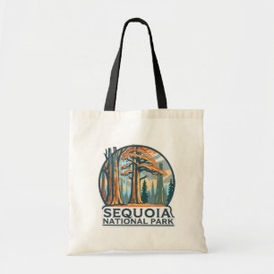 Tote Bag Arbres géants rétro du parc national de Sequoia