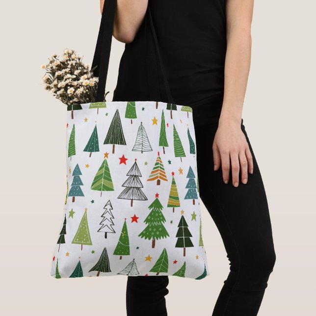 Tote Bag Arbres rétro (De près)