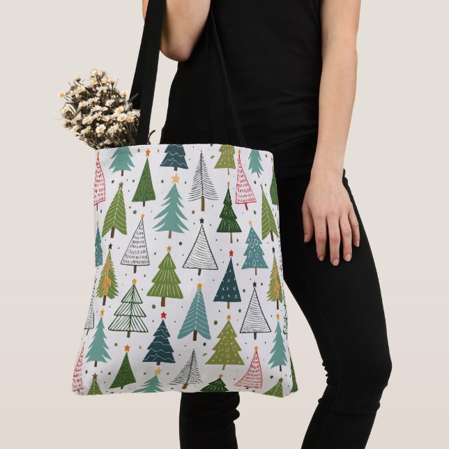 Tote Bag Arbres rétro (De près)
