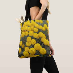 Tote Bag Arbuste à fleurs de Santolina jaune Floral