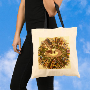 Tote Bag Arc de Triomphe vintage, Paris, France Art de voya