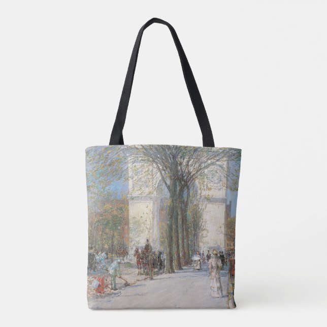 Tote Bag Arc de Washington, Printemps de Frederick Childe H (Dos)