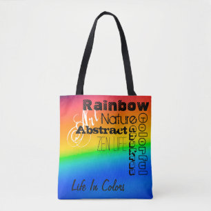 Tote Bag Arc en ciel/Art des mots