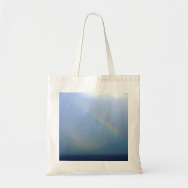 Tote Bag Arc en ciel au-dessus de la mer (Devant)