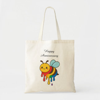 Tote Bag Arc-en-ciel - Bon anniversaire