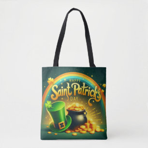 Tote Bag Arc-en-ciel coloré Saint Patrick's Day
