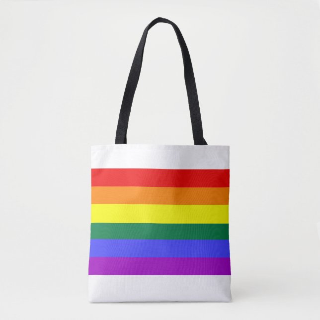 Tote Bag Arc-en-ciel drapeau (Devant)