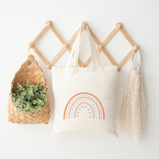 Tote Bag Arc en ciel et bonheur