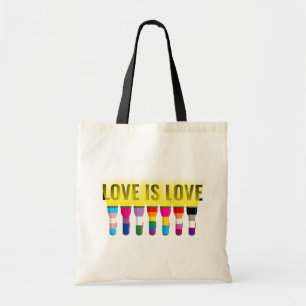 Tote Bag Arc-en-ciel Flag Fide lampes brillent Une lumière 