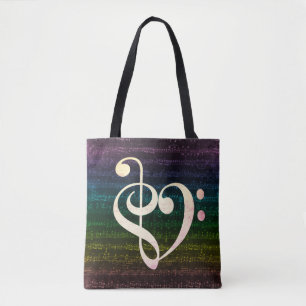 Tote Bag Arc-en-ciel foncé Fourre-tout