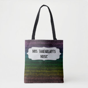 Tote Bag Arc-en-ciel foncé Fourre-tout - customisez l'avan