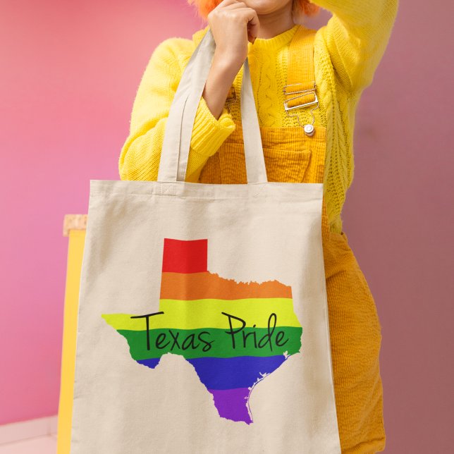 Tote Bag Arc-en-ciel Gay pride du Texas (Créateur téléchargé)