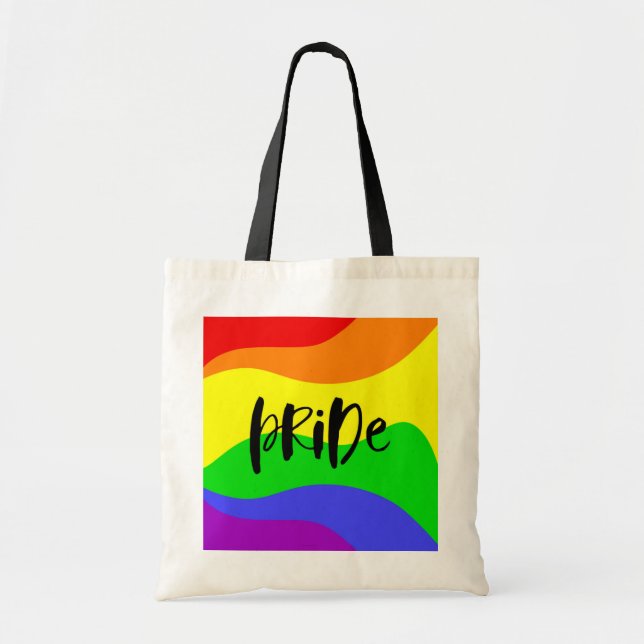 Tote Bag Arc-en-ciel moderne Pride (Devant)