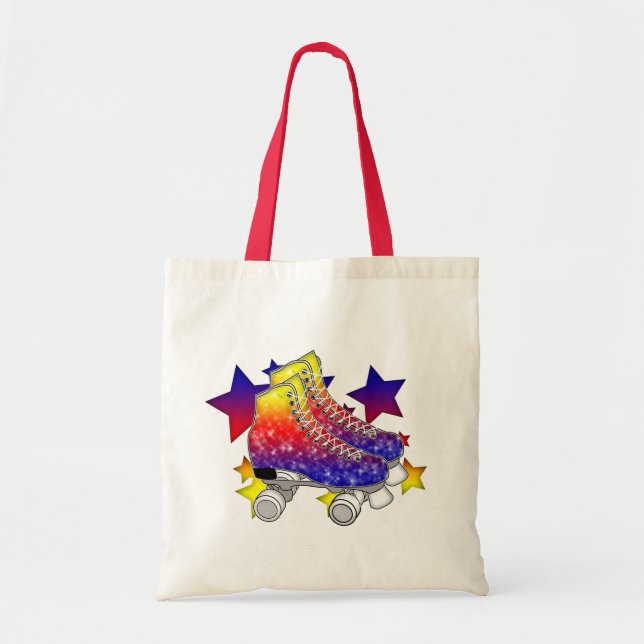Tote Bag Arc-en-ciel Rollerskates (Devant)