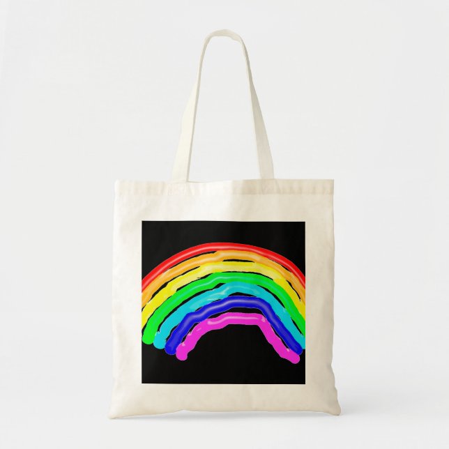 Tote Bag Arc-en tiré (Devant)
