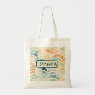 Tote Bag Arche Abstraite Pastel Muté Personnalisé
