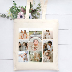 Tote Bag Arche Collage Multiphoto Cute 9
