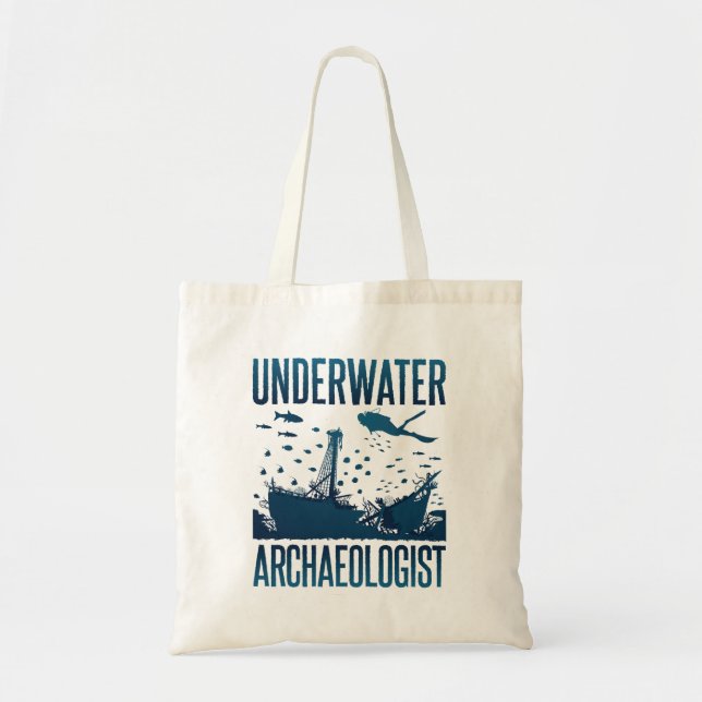 Tote Bag Archéologue sous-marin (Devant)