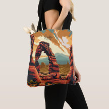 Arches Utah USA Vintage Art Illustration de voyage