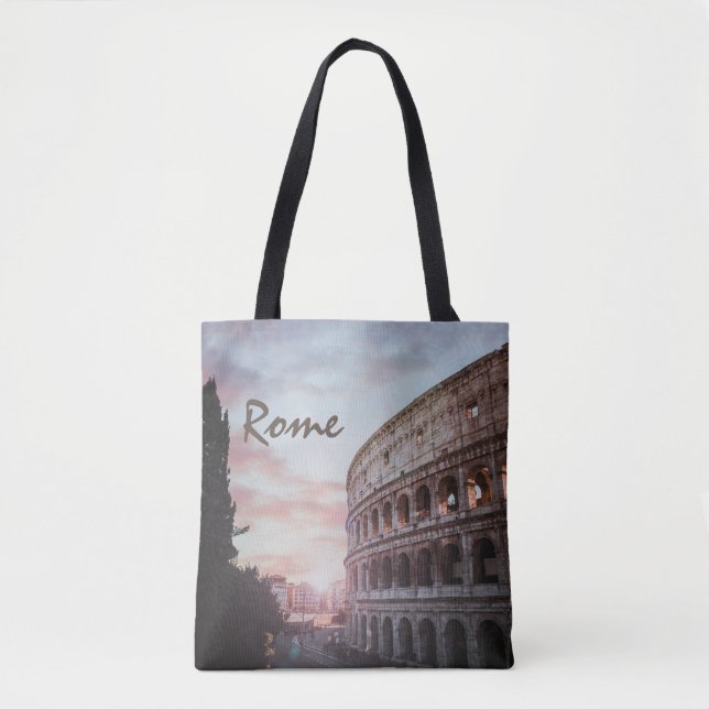 Tote Bag Architecture antique Rome coucher de soleil ville (Devant)