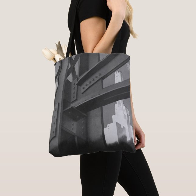 Tote Bag Architecture de gratte-ciel en construction en aci (De près)