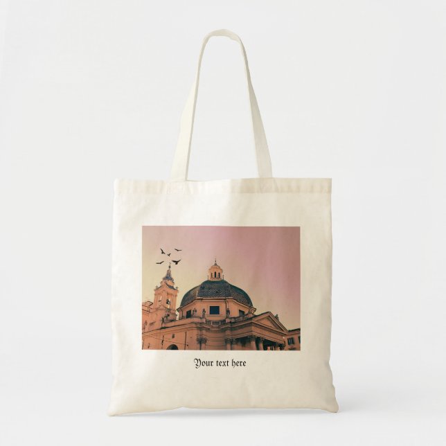Tote Bag Architecture de Rome et sculpture de statues perso (Devant)