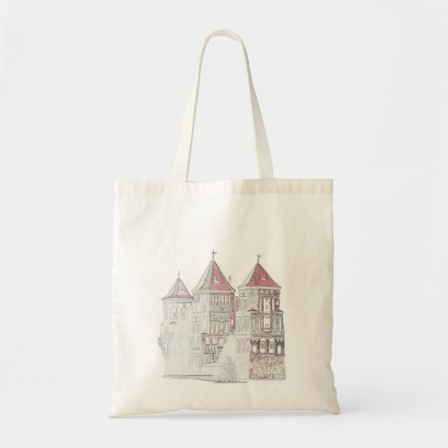 Tote Bag Architecture du château de Mir en Biélorussie (Devant)