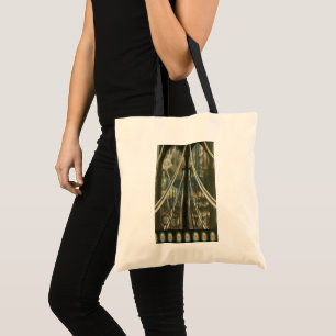 Tote Bag Architecture vintage de New York, pont de Brooklyn