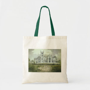 Tote Bag Architecture vintage, Plan Château Français