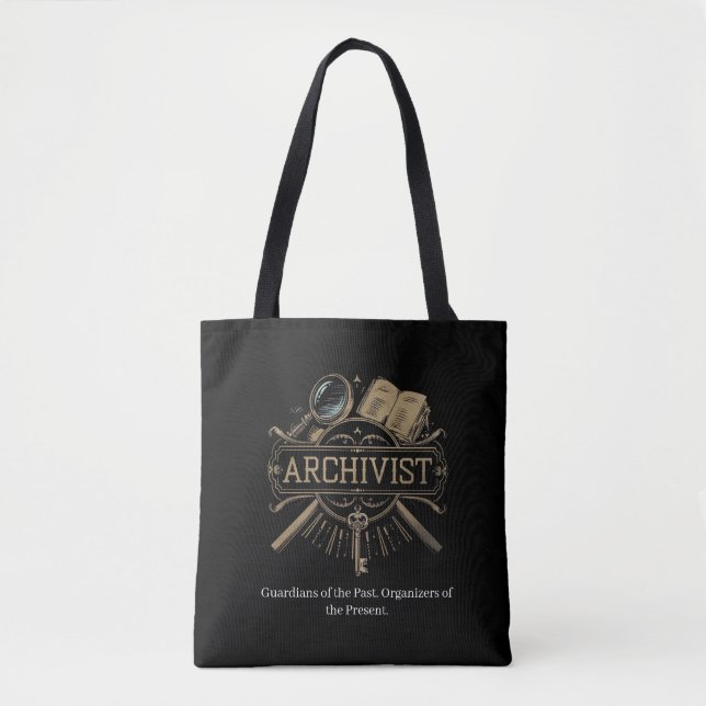Tote Bag Archiviste - Gardien du passé (Devant)