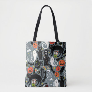 Tote Bag ardoise d'halloween rétro