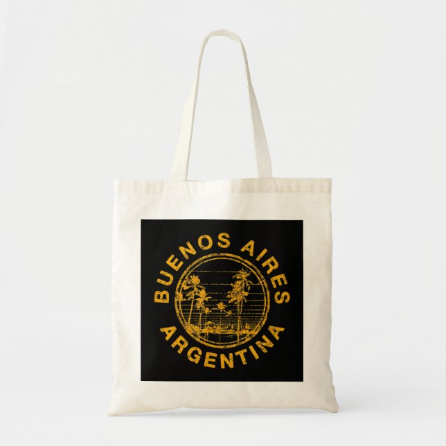 Tote Bag Argentine Vintage voyage Buenos Aires Retro (Devant)