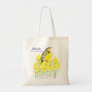 Tote Bag Argument d'or de Meadowlark occidental Fleur sauva