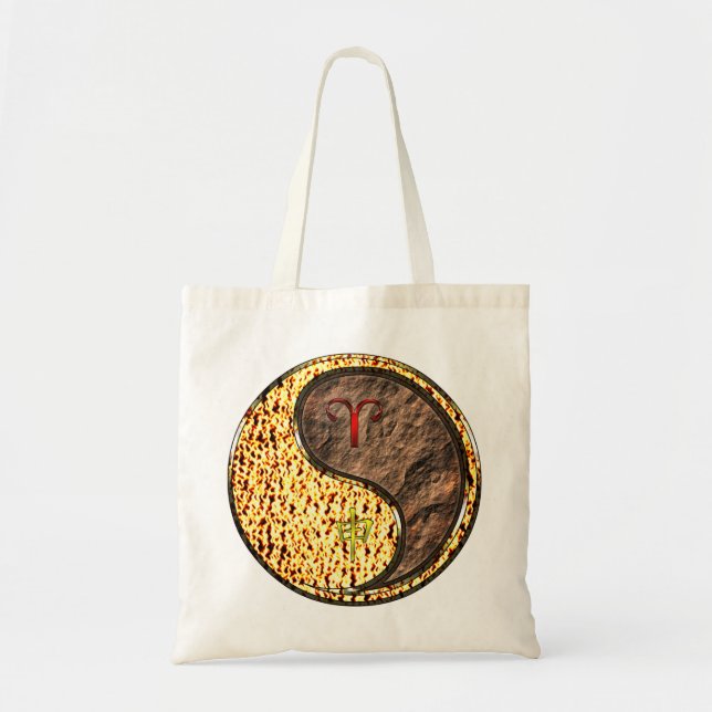 Tote Bag Aries & Earth Monkey (Devant)