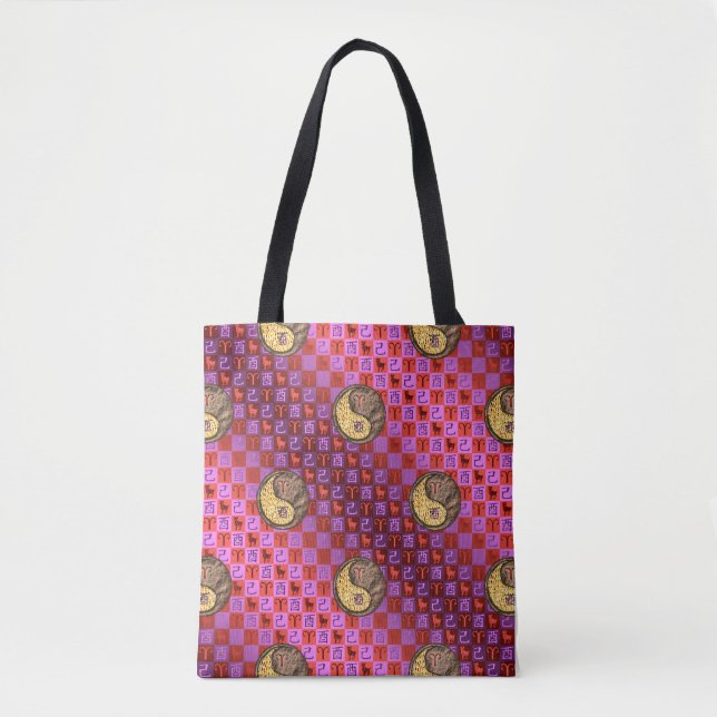 Tote Bag Aries & Earth Rooster (Devant)
