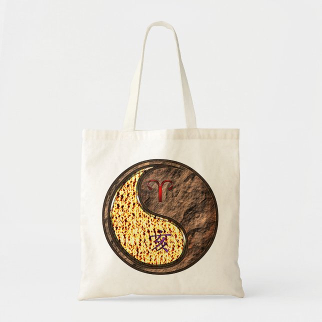 Tote Bag Aries et Earth Boar (Devant)