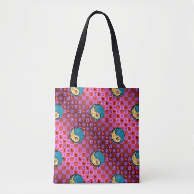 Tote Bag Aries & Water Rooster (Devant)
