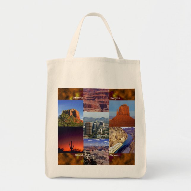 Tote Bag Arizona Desert Collage (Devant)