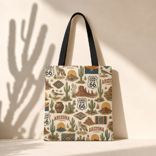 Tote Bag Arizona Route 66 Marché Nomade