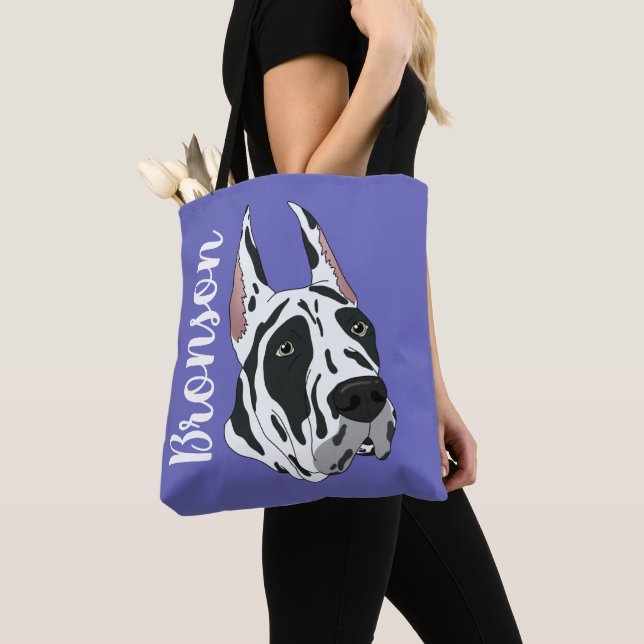 Tote Bag Arlequin Great Dane (De près)
