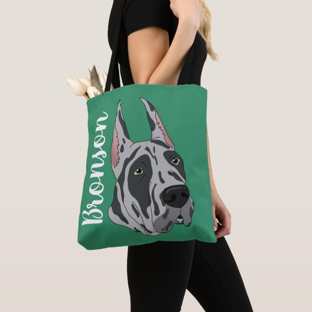 Tote Bag Arlequin Great Dane (De près)