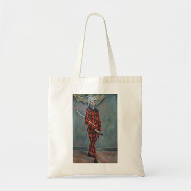 Tote Bag Arlequin (Joker) (par Paul Cézanne) (Devant)