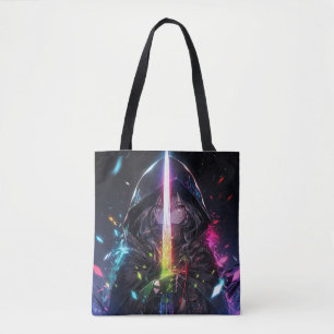 Tote Bag Arme arc-en-ciel magique Anime Girl