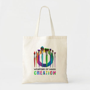 Tote Bag Armes De Création De Masse Drôle Artiste Peintre