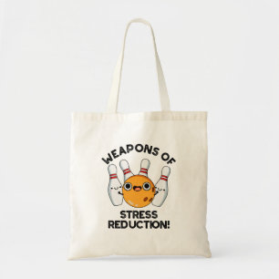 Tote Bag Armes De Stress Réduction Drôle Pun De Bowling
