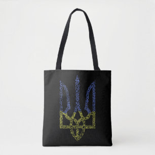 Tote Bag Armoiries de l'Ukraine trident motif de la spirale