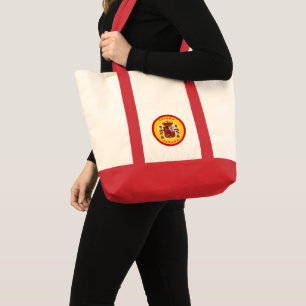 Tote Bag Armoiries d'Espagne de forme circulaire