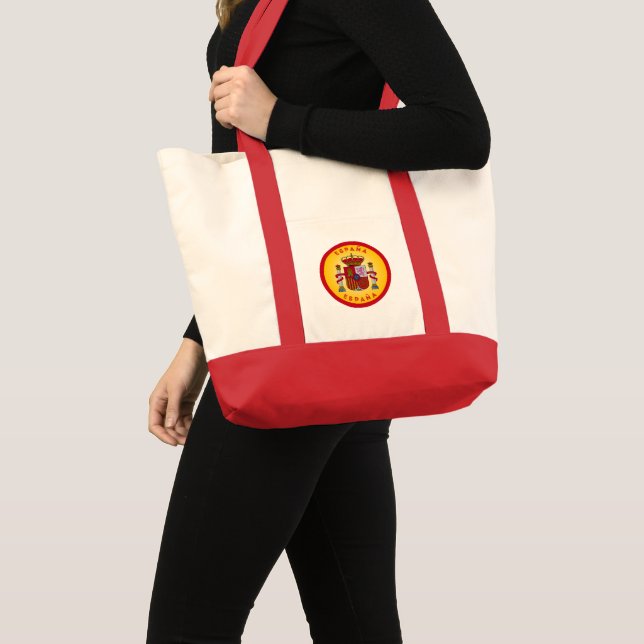 Tote Bag Armoiries d'Espagne de forme circulaire  (Devant (produit))