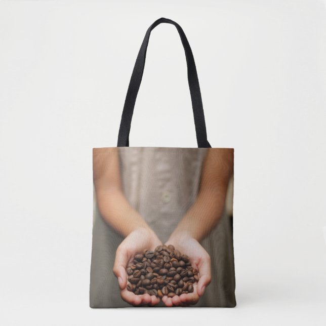 Tote Bag Arôme de fèves de café torréfié (Devant)
