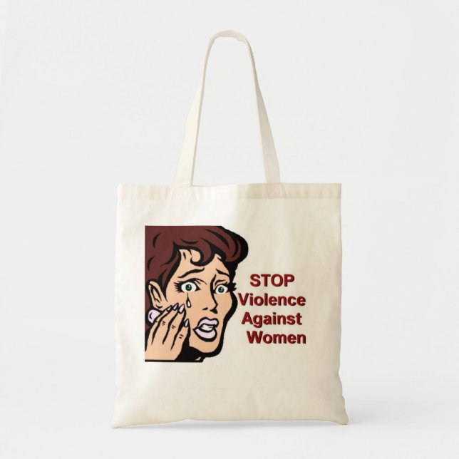 Tote Bag Arrêter la violence contre les femmes (Devant)